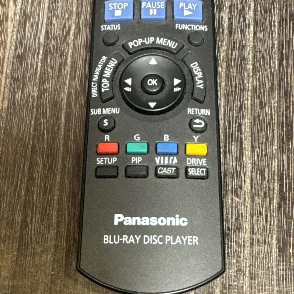 Panasonic N2QAYB00378 OEM Original Blu-Ray Player Remote Control Needs Batteries